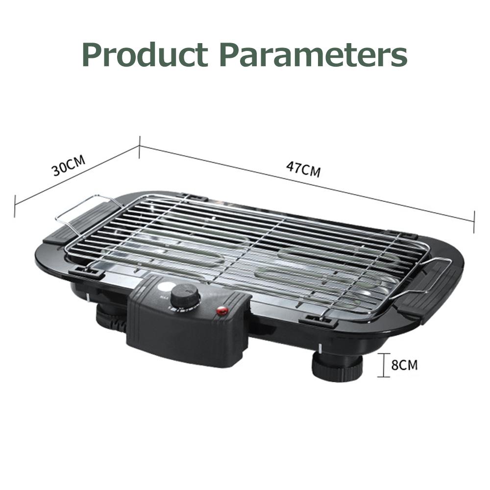 Chảo Nướng Điện Ngoài Trời Bbq Thép Không Gỉ Gia Dụng Đa Chức Năng 2000W Công Suất Cao 50-350 ℃