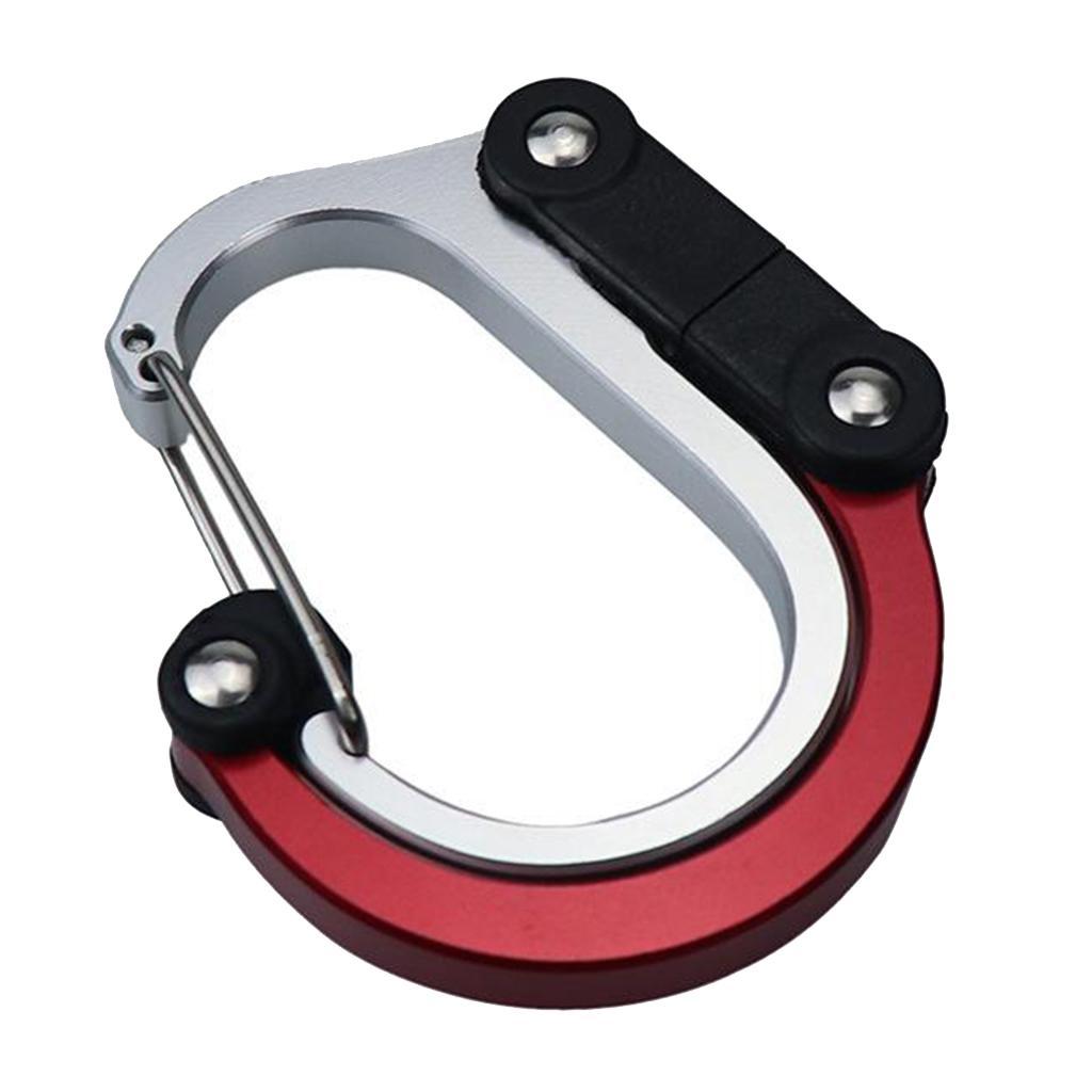 Mini Carabiner Clip Hook Keychain for Travel, Luggage, Small