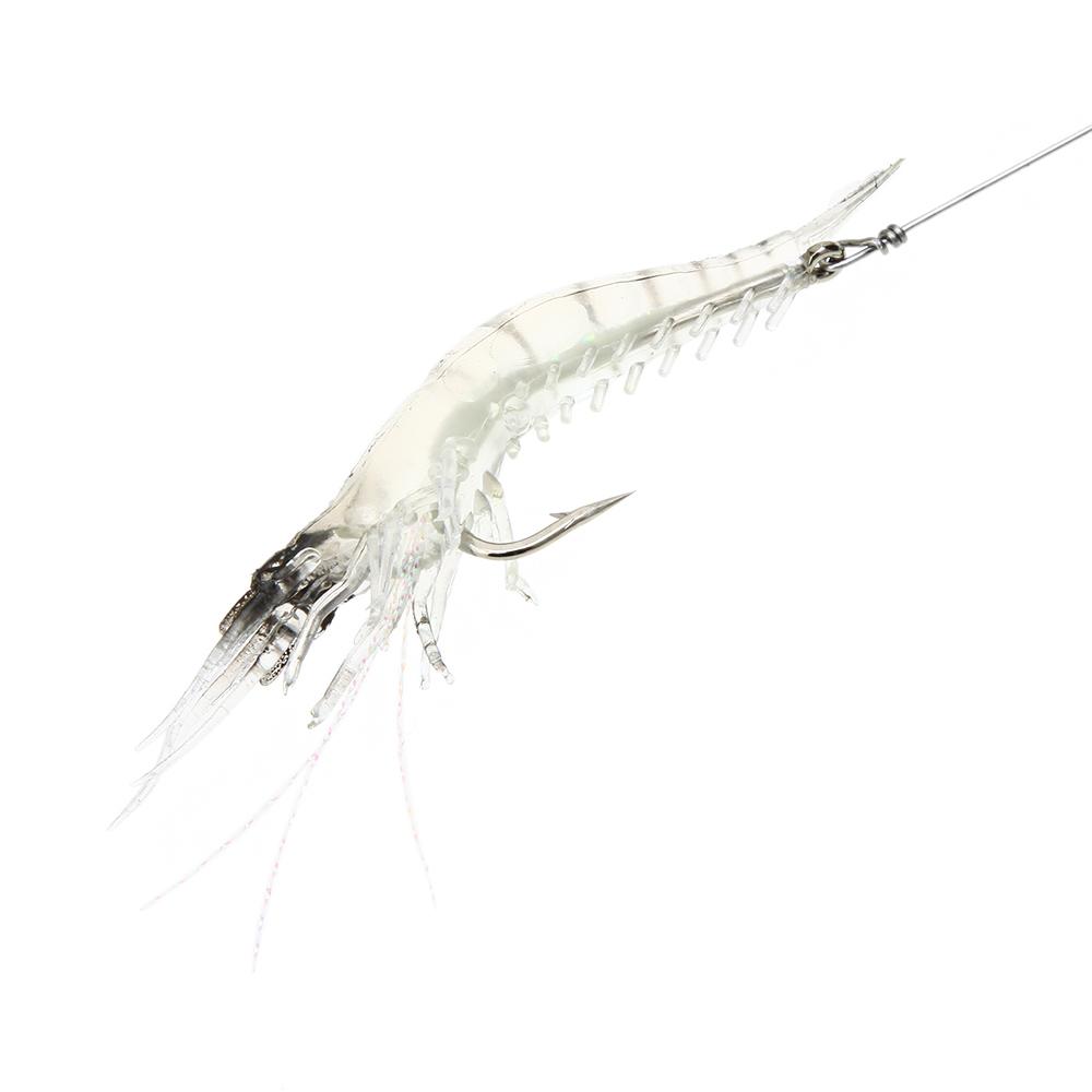 Mồi Tôm Sinh Học Câu Cá Nhân Tạo 18Cm 8G Có Hạt Dạ Quang Phát Sáng