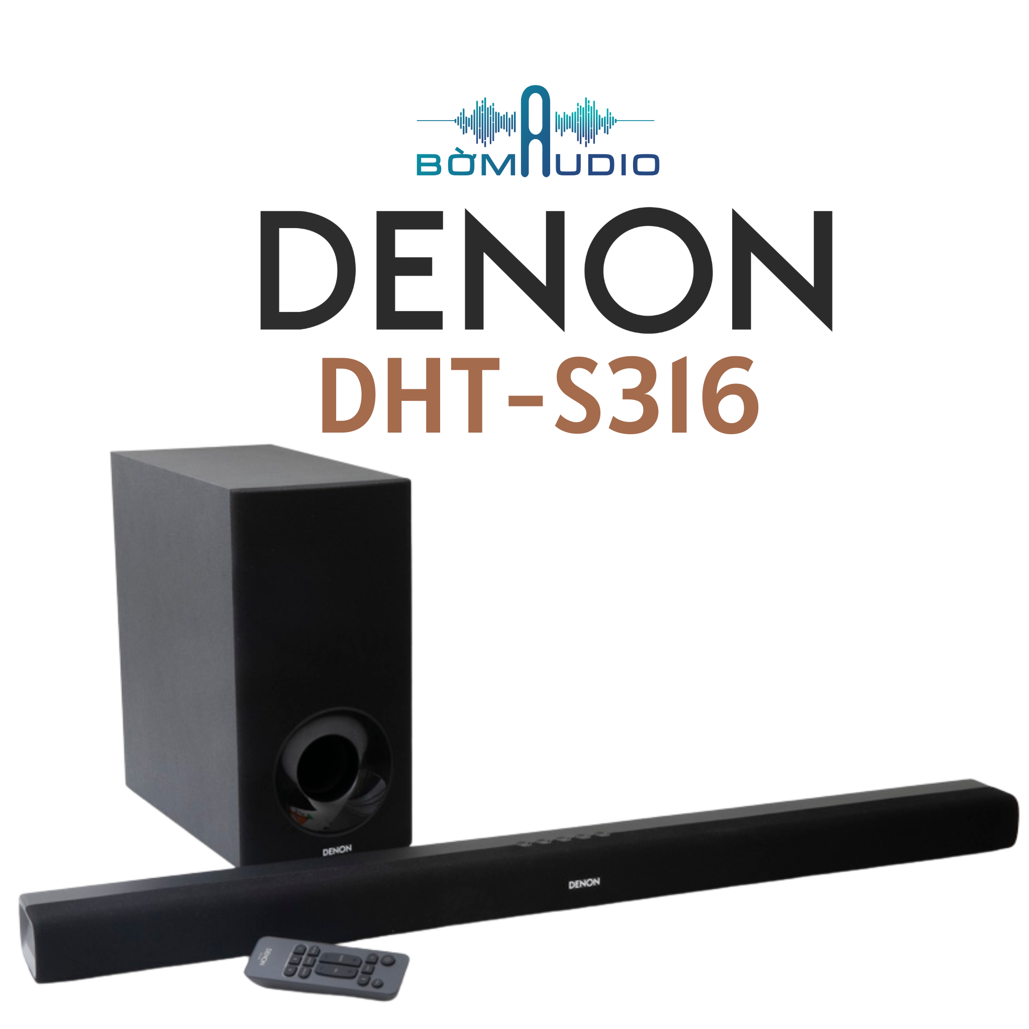 Loa Soundbar Denon DHT - S316 | Chất Âm Hay, Best Soundbar Phân Khúc Dưới 10 Triệu Đồng | Hàng chính hãng 100%