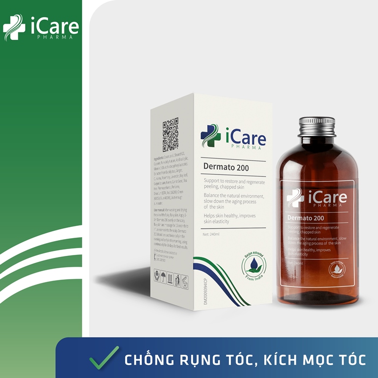 Dermato 200 - Giải Pháp Ngăn Ngừa Rụng Tóc - Nấm Da Đầu - Tóc Hư Tổn