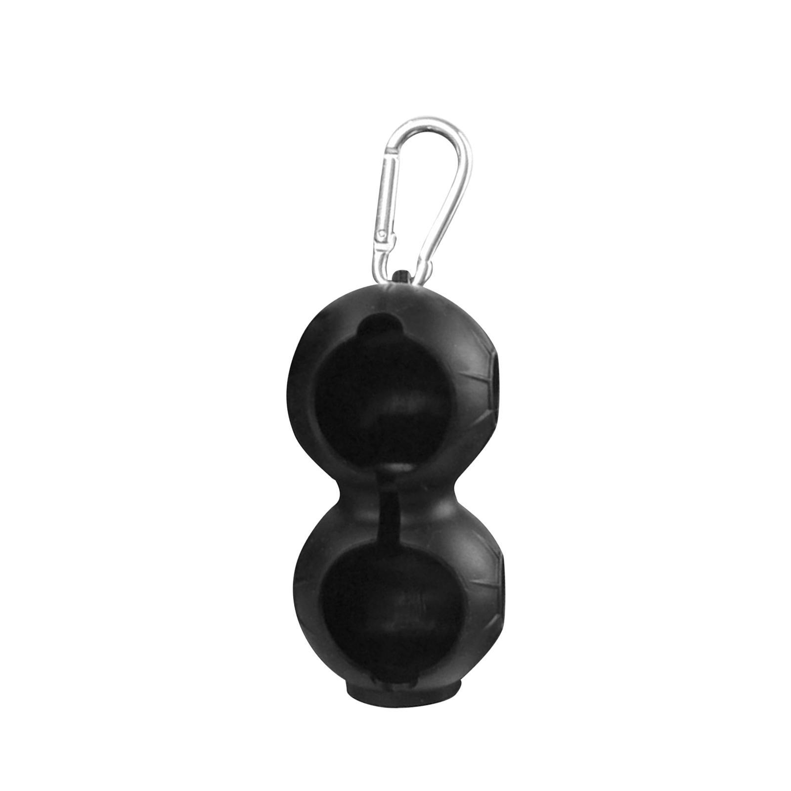 Silicone Golf Ball Holder Golf Double Protective Cover Bag Golf Ball Carrier