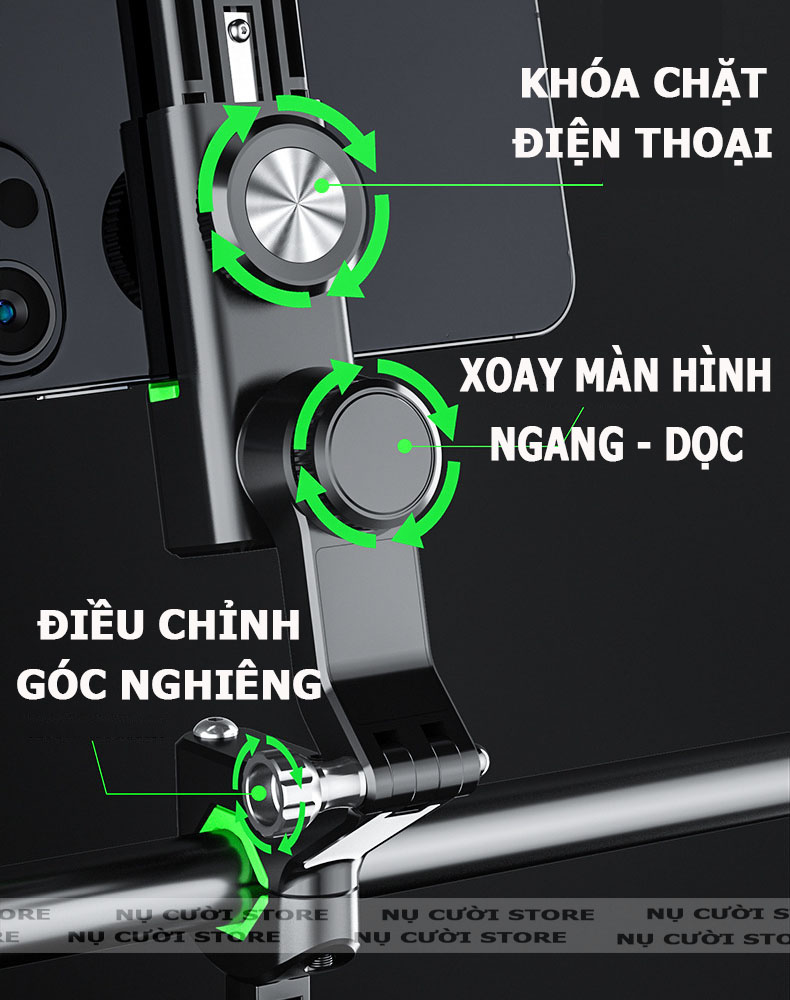 Giá Đỡ Điện Thoại Gắn Xe Đạp; Giá Đở Kẹp Trên Xe Máy; Treo Ghi Đông, Tay Lái - Hàng nhập khẩu