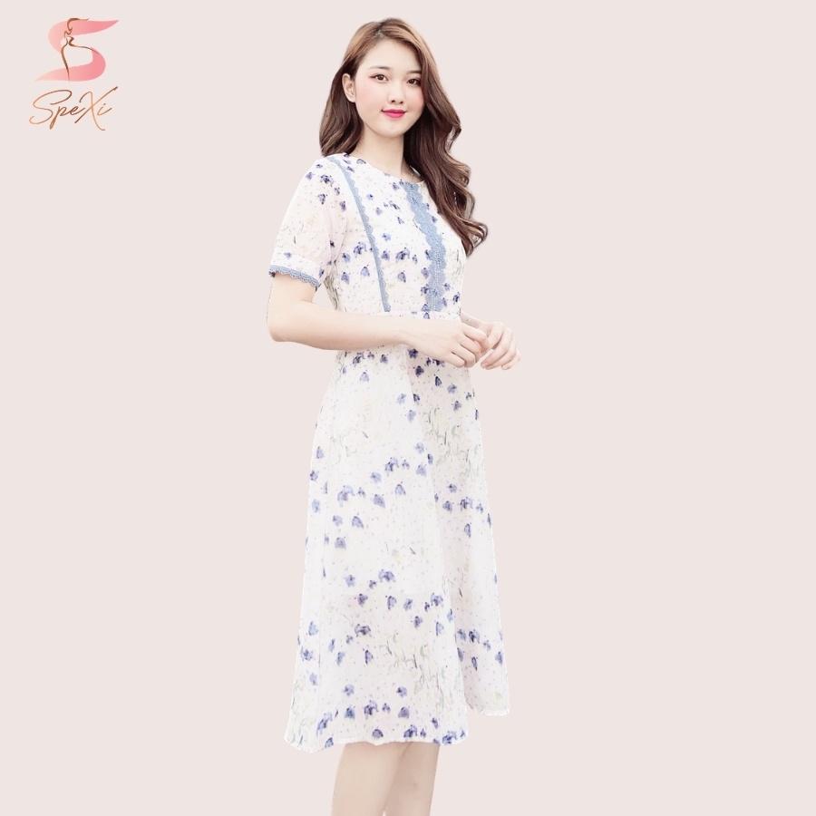 Váy hoa nhí - Đầm hoa nhí mã 08 thời trang nữ thiết kế SpeXi đi dạo phố đi công sở