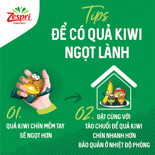 Kiwi Xanh Zespri - Hộp 02 Trái