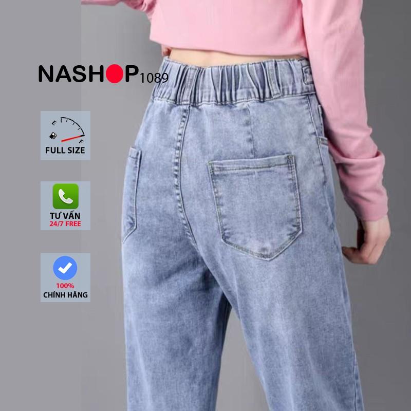 Quần bò baggy nữ quần jean baggy nữ quần jeans nữ lưng cao cạp cao quần nữ đẹp 3 size S M L hot năm 2021 QT18