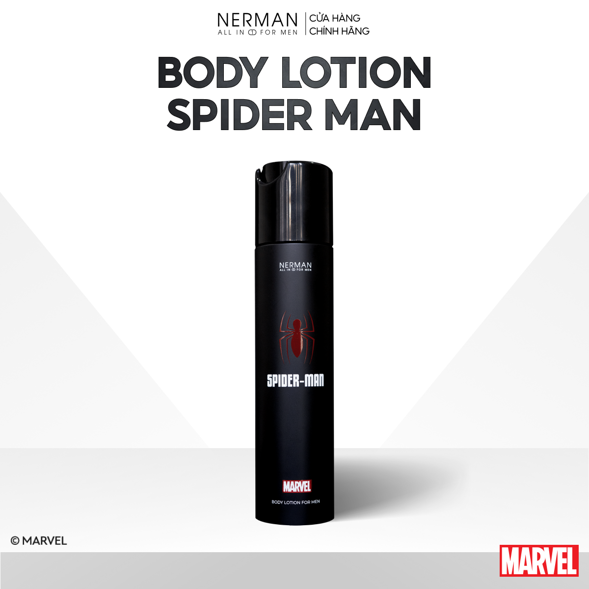 Combo Marvel Collection Nerman 2 -Sữa tắm gội 2 in 1 350g &amp; Body lotion 180g &amp; Sữa rửa mặt 100g