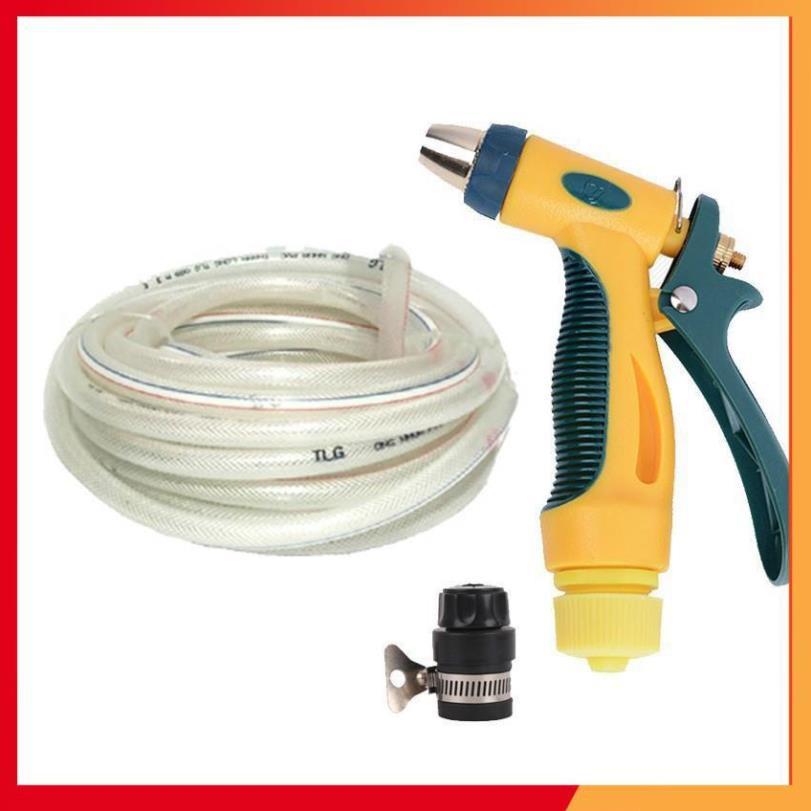 Bộ dây vòi xịt nước rửa xe,tưới cây tăng áp 3 lần 20m