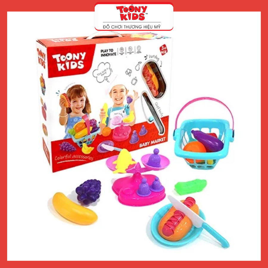 Đồ Chơi Bộ Nấu Ăn 28 TOONYKIDS - Đồ Chơi Nhà Bếp Cho Bé - Baby Market TN130