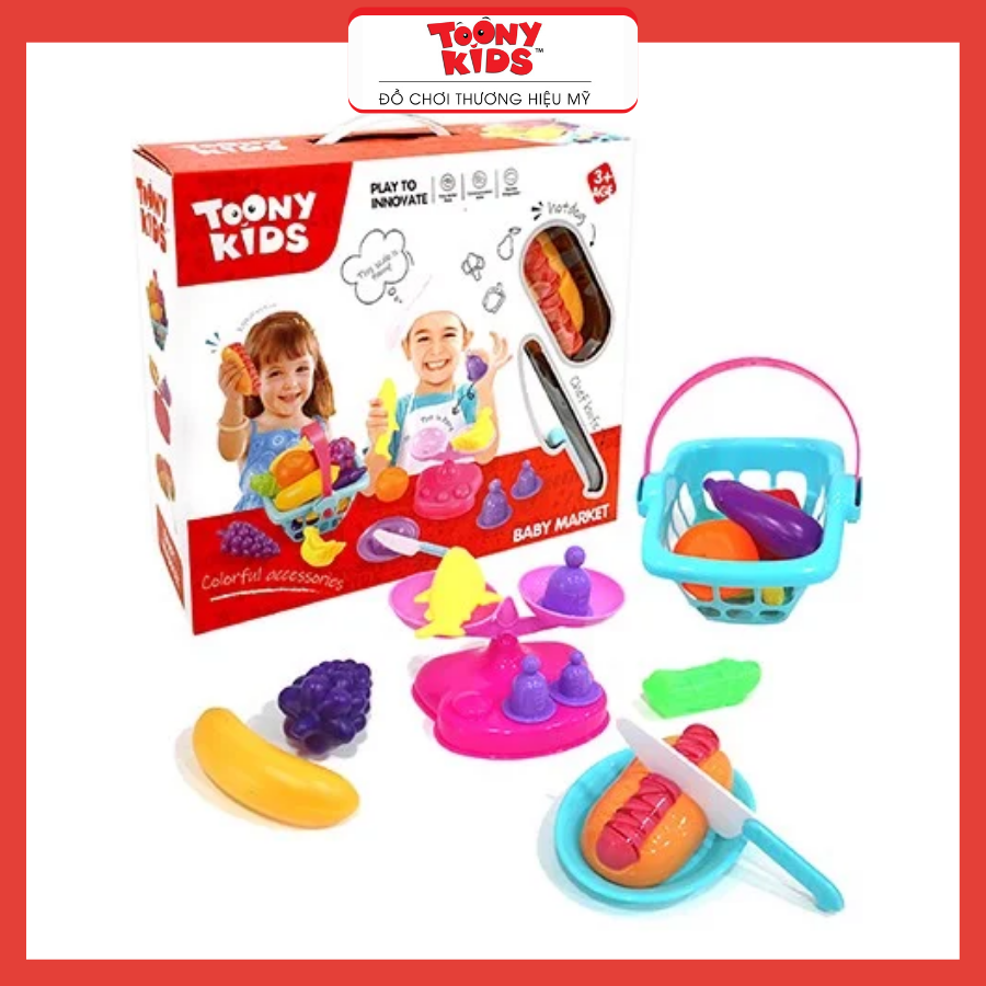 Đồ Chơi Bộ Nấu Ăn 28 TOONYKIDS - Đồ Chơi Nhà Bếp Cho Bé - Baby Market TN130