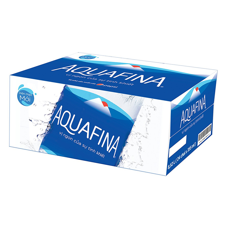 Nước Tinh Khiết Aquafina 355ML thùng 24 chai