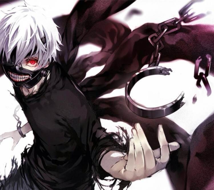 mặt nạ kaneki ken tokyo ghoul, da PU cao cấp