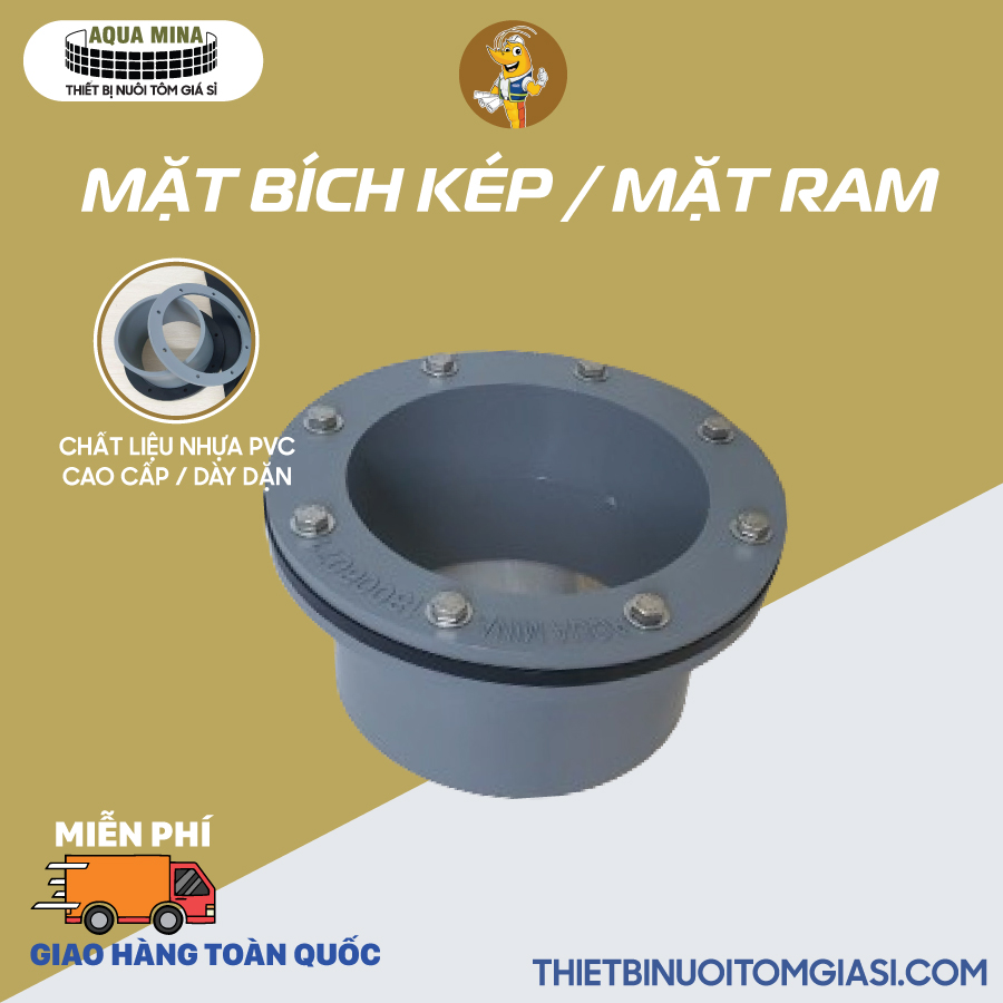 Mặt bích nhựa Fi 90mm