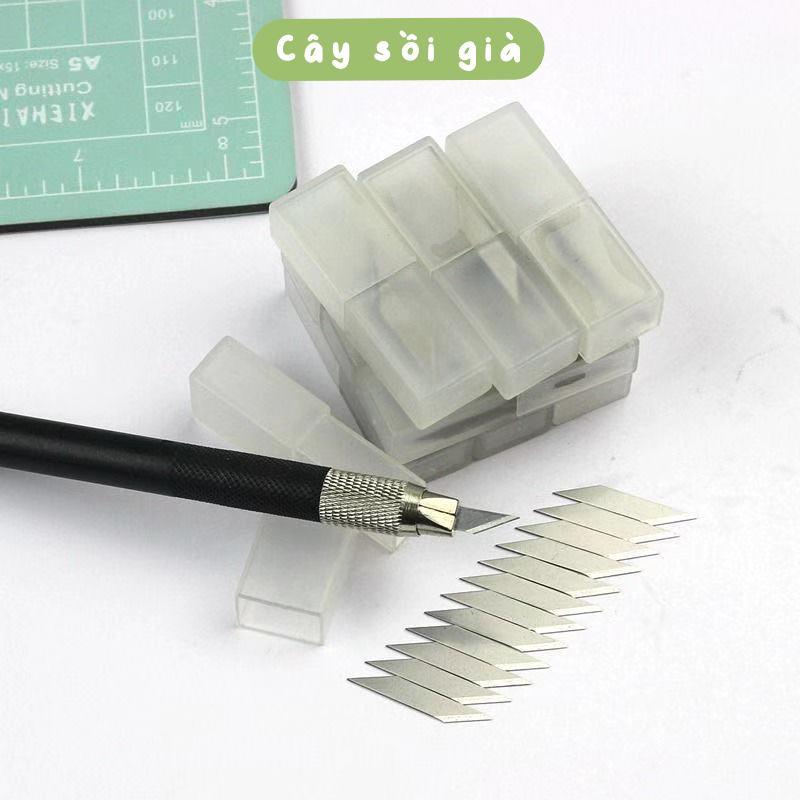 S54 - Lưỡi dao thay thế cho bút rọc giấy unbox đơn hàng, cắt sticker băng dán washi tape - 6 lưỡi