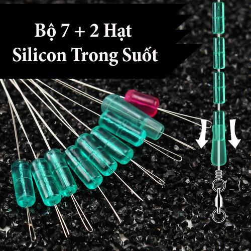 Hạt chặn phao Silicon Trong suốt hạt chặn phao câu đài cao cấp