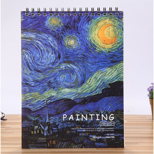 Sổ Ký Hoạ Gáy Lò Xo Cao Cấp A4 Sketchbook - Giao Mẫu Ngẫu Nhiên