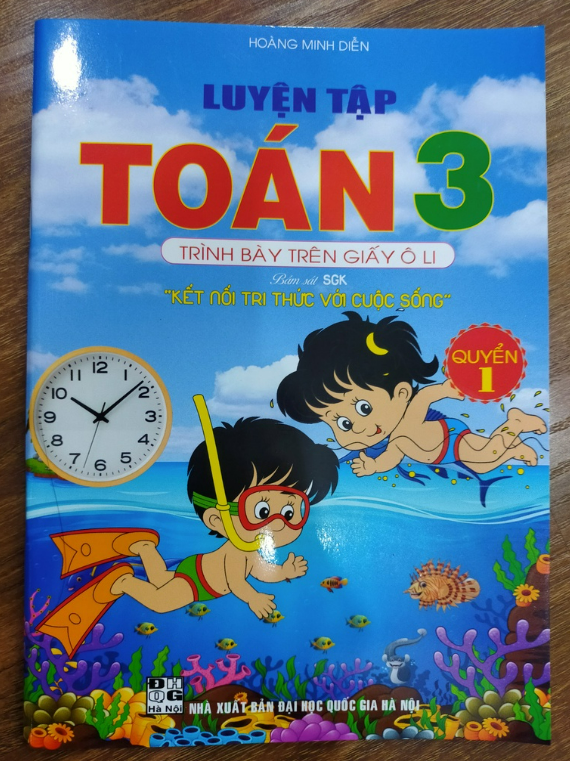 Sách - Luyện Tập Toán 3 Quyển 1 - Trình Bày Trên Giấy Ô Li