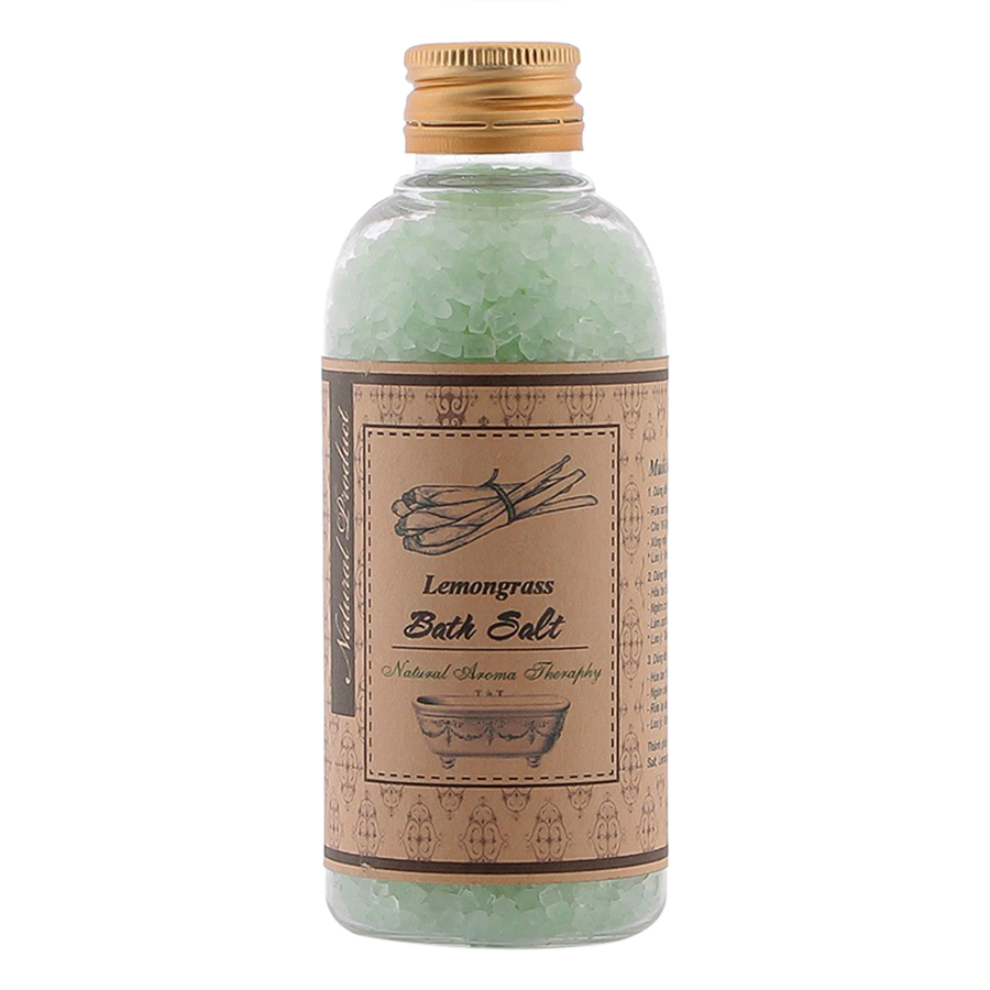 Muối ngâm sả chanh tặng xơ mướp - Lemongrass Bath Salt