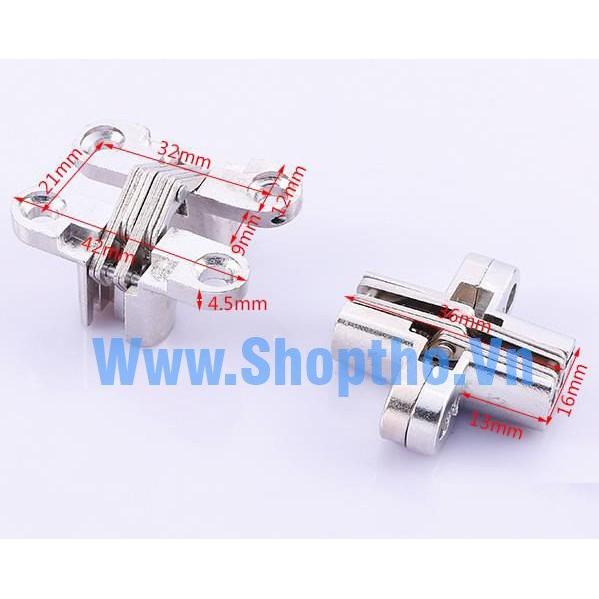Bản lề chữ thập cỡ 1 KT: 13*45mm