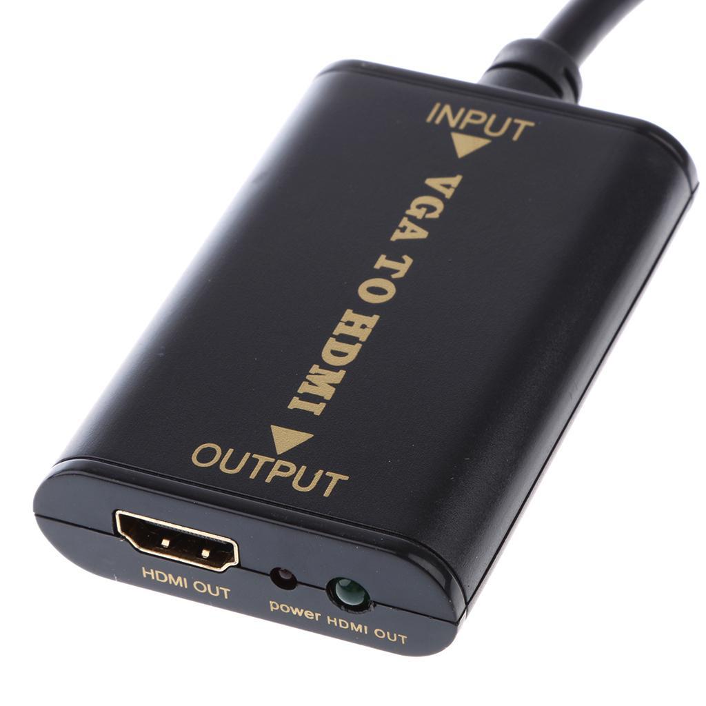 VGA To Converter Video Audio AV Cable 3.5mm Cable for HDTV Laptop