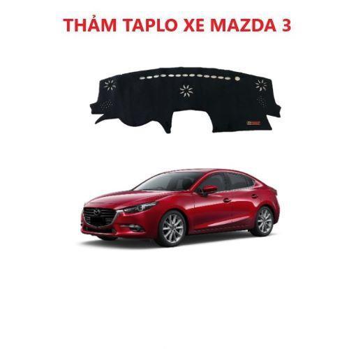 THẢM TAPLO NHUNG DÀNH CHO XE MAZDA 3 CHỐNG TRƯỢT CAO CẤP 2019 (giá rẻ & dễ lắp đặt sử dụng)