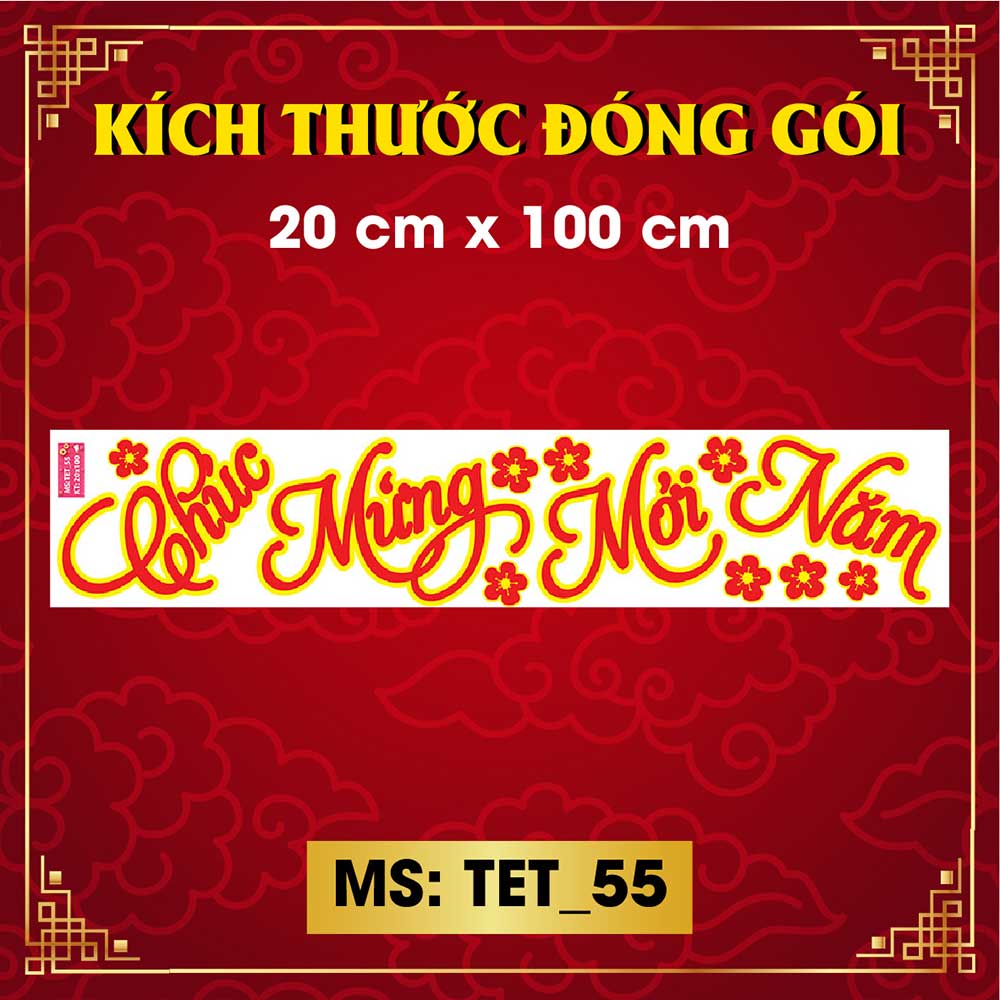 Decal trang trí tết combo số 8