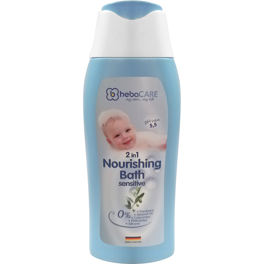 Sữa Tắm Gội cho bé (2 trong 1) Heba CARE 2 in 1 pflegebad mild (250ml)