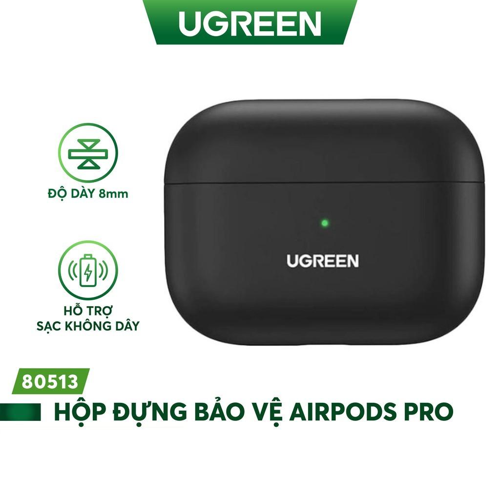 Hộp đựng bảo vệ chuyên dụng cho tai nghe Airpods Pro hỗ trợ sạc dây và không dây UGREEN LP324 80513- Hàng chính hãng