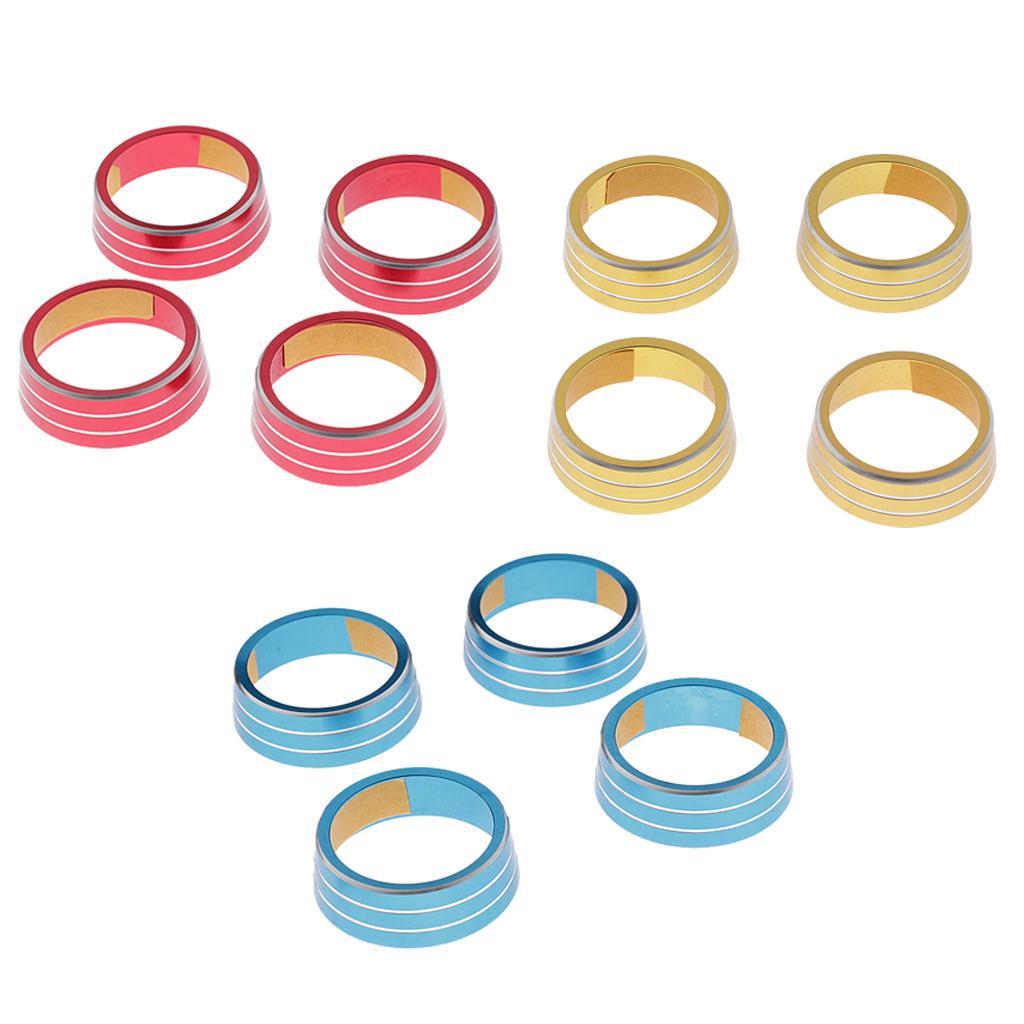 4 Pieces Aluminum AC Climate Control  Knob Cover for   16