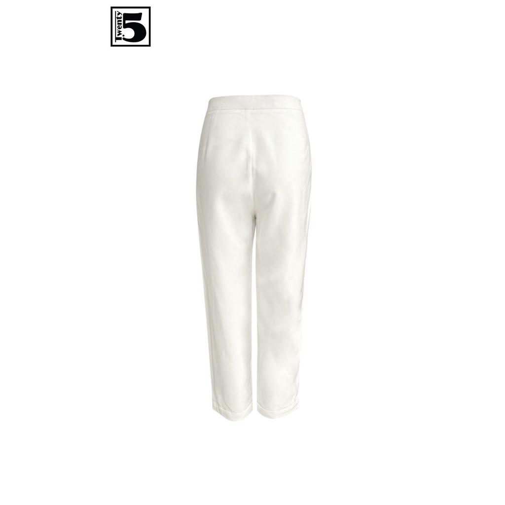 Quần kaki nữ dáng baggy 2 ly, gấu lật Twentyfive N631