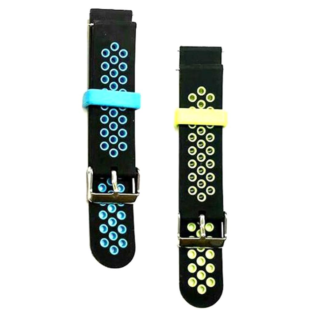 20mm Universal Two-Color Two Quick Release Switch Ear Silicone Strap