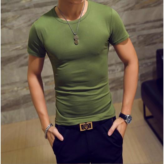 ️Hot Sale️ Áo thun nam tay ngắn cổ tròn dáng body vải cotton mềm mịn Nhiều màu đủ size