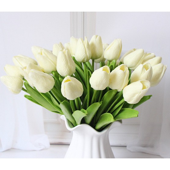 HOA GIẢ TULIP PU GIỐNG THẬT ĐẾN 99% LIZ4