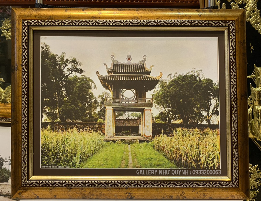 Tranh in dầu : khuê văn các