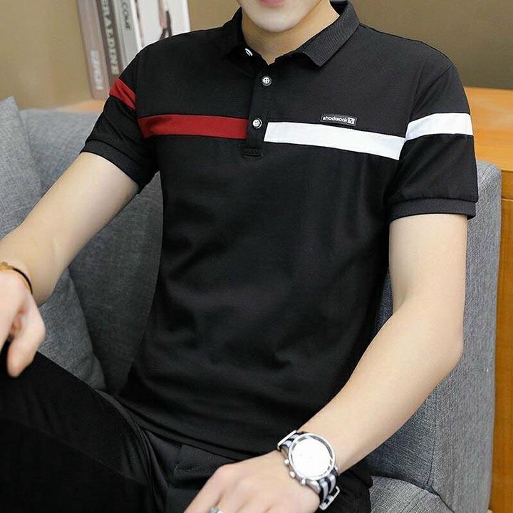 Áo thun polo nam có cổ tay ngắn 4 màu đẹp chất thun cotton 4c thoải mái thoáng mát - ATN29