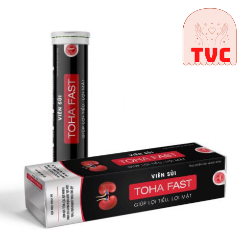 Viên Sủi Toha Fast Giúp Lợi Tiểu,Lợi Mật,Hỗ Trợ Tăng Cường Đào Thải Sỏi (Tuýp 20 viên)