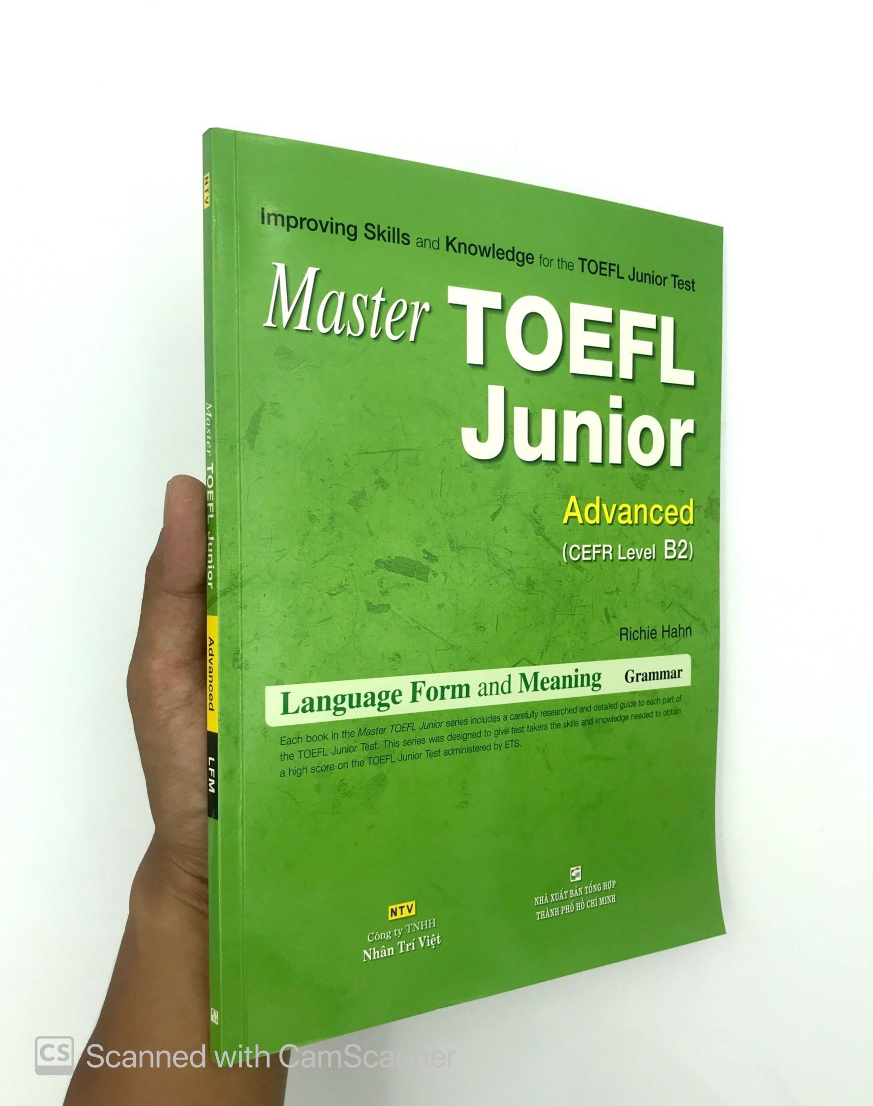 Master TOEFL Junior Advanced Cefr Level B2 (Không CD)