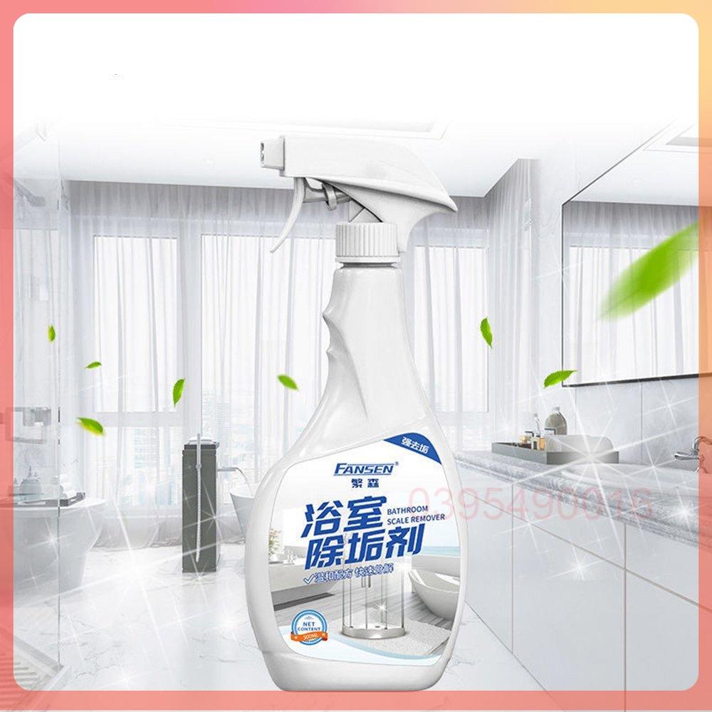 Chai xịt đa năng Fansen 500ml tẩy canxi vôi rửa vết ố vòi sen, nhà bếp nhà tắm, tẩy vết ố màu trên gạch hoa