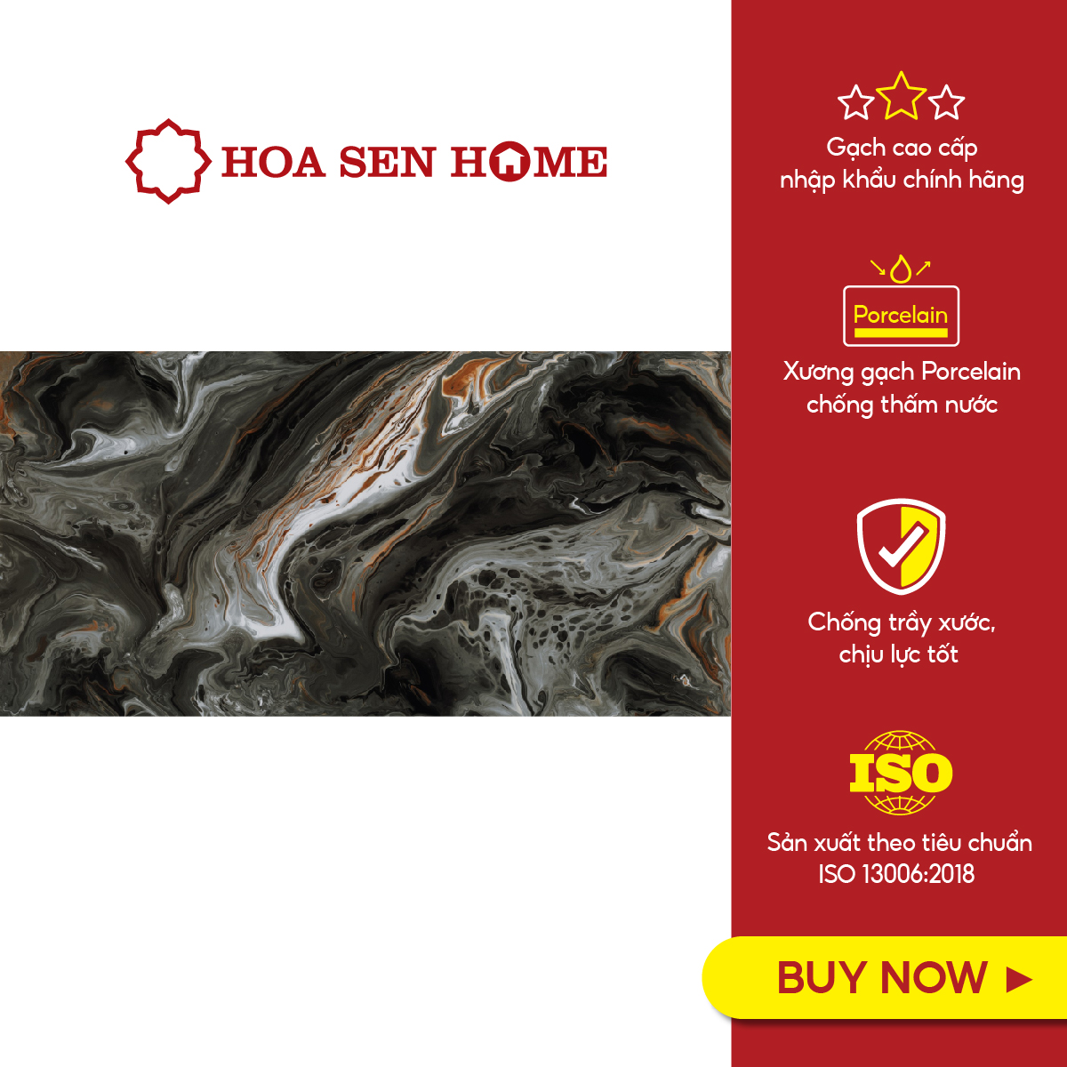 Gạch men ốp tường, lát nền LUSTRA INCEF0601200016 loại gạch granite vân đá tự nhiên độ dày 8.8mm, kích thước 600mmx1200mm, thùng 2 viên - Hàng chính hãng