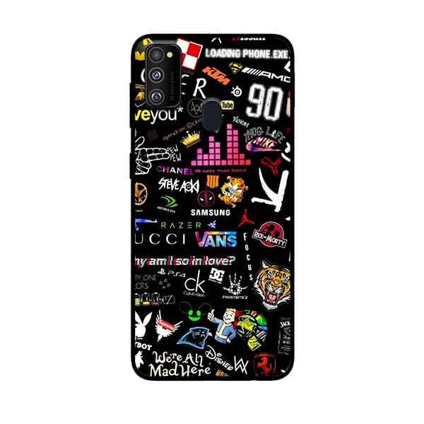 Ốp Lưng in cho Samsung Galaxy M30s Mẫu Họa Tiết Thương Hiệu - Hàng Chính Hãng