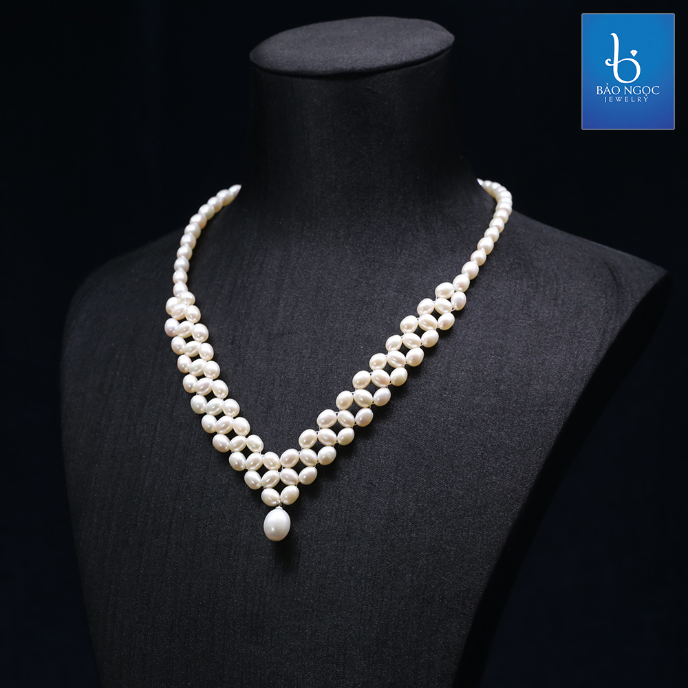 Vòng ngọc trai cao cấp, thời trang quý phái Queen Pearl DB-2120 Bảo Ngọc Jewelry
