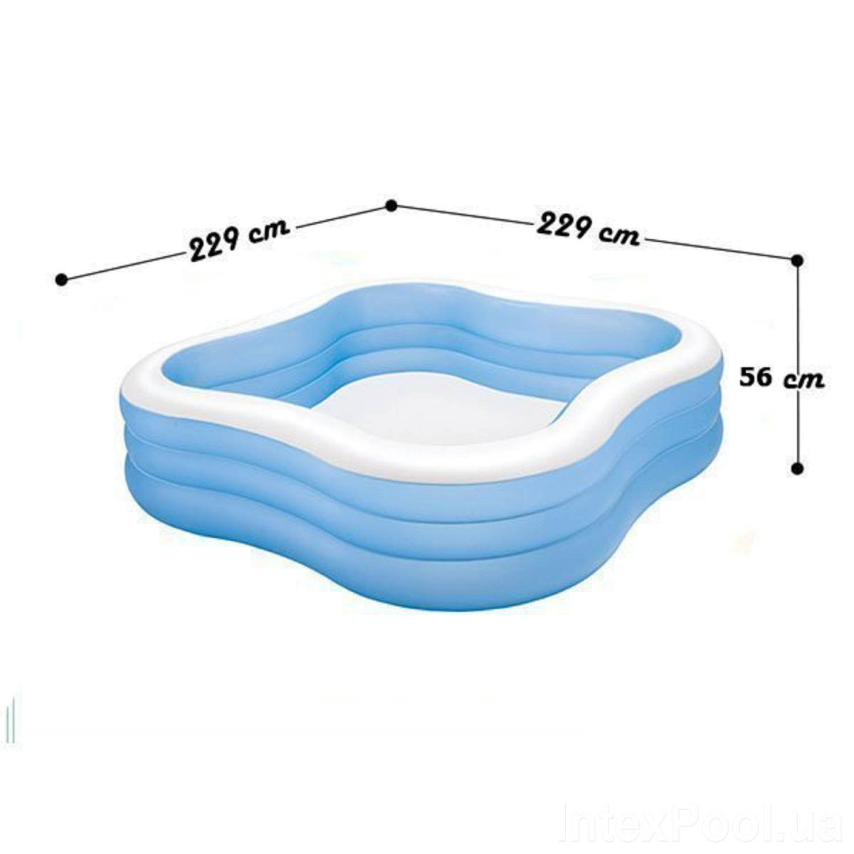 BỂ BƠI PHAO VUÔNG INTEX 57495