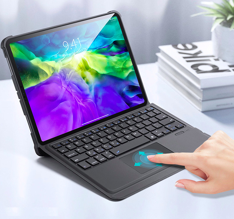 Bao da iPad Air 2020 ( iPad Air 4 ) kèm bàn phím bluetooth có bàn di chuột Magic Keyboard TouchPad chính hãng Ducis