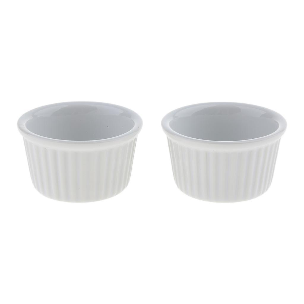 2 Pcs Reptile Feeder Ceramics Food Bowl Anti-escape Dish for Medium