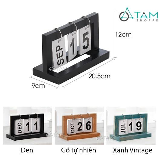 Lịch gỗ để bàn Vintage số 11