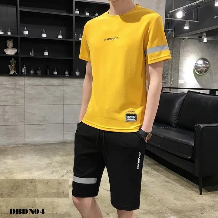 Đồ Bộ Thể Thao Nam Áo Thun Quần Thun In Chữ DRINKBHFKS Giá Tận Xưởng-DBDN04