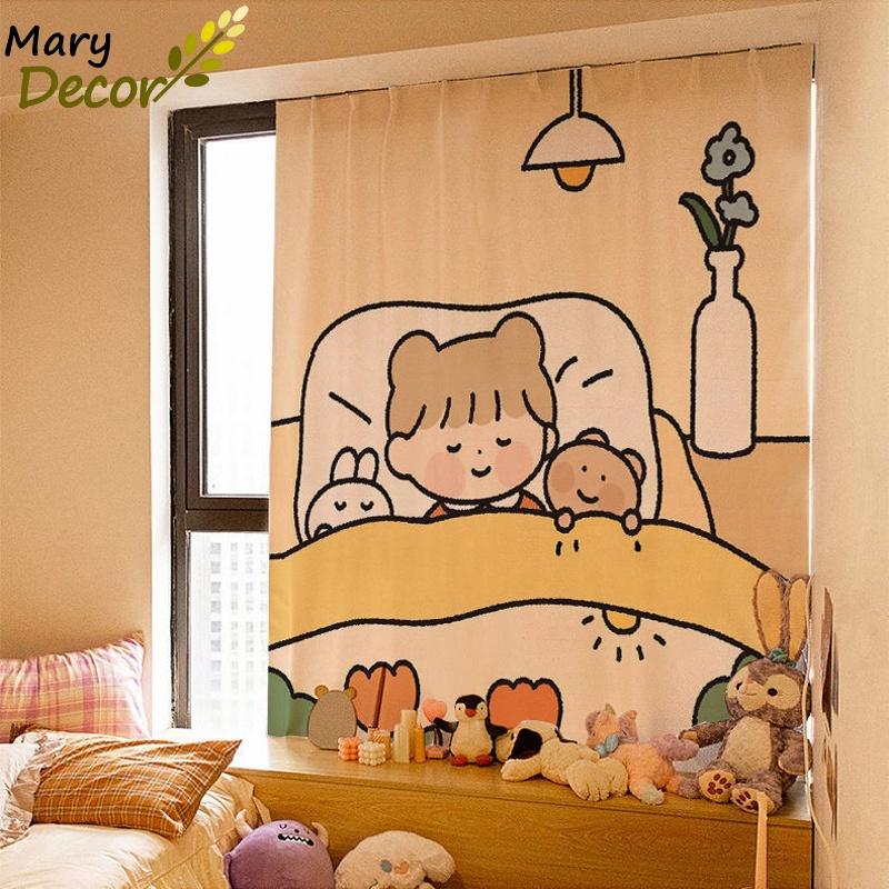 Rèm Cửa Sổ In Họa Tiết Hoạt Hình Dễ Thương Xinh Xắn - Mary Decor