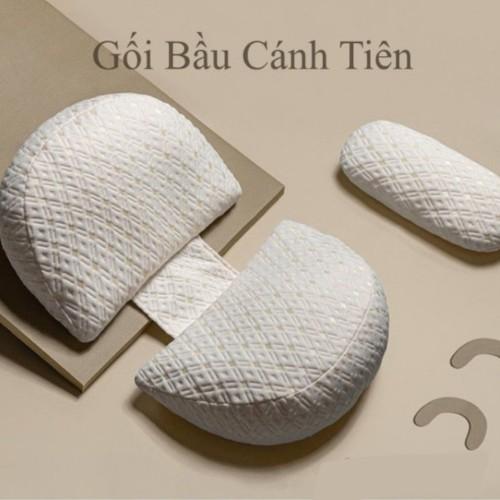 Gối Cho Bà Bầu Cánh Tiên Cao Cấp Giảm Đau Lưng Phát Huy Khả Năng Đỡ Lưng Và Bụng Tốt Nhất Cho Mẹ + Tặng Kèm Quần Lót Bầu