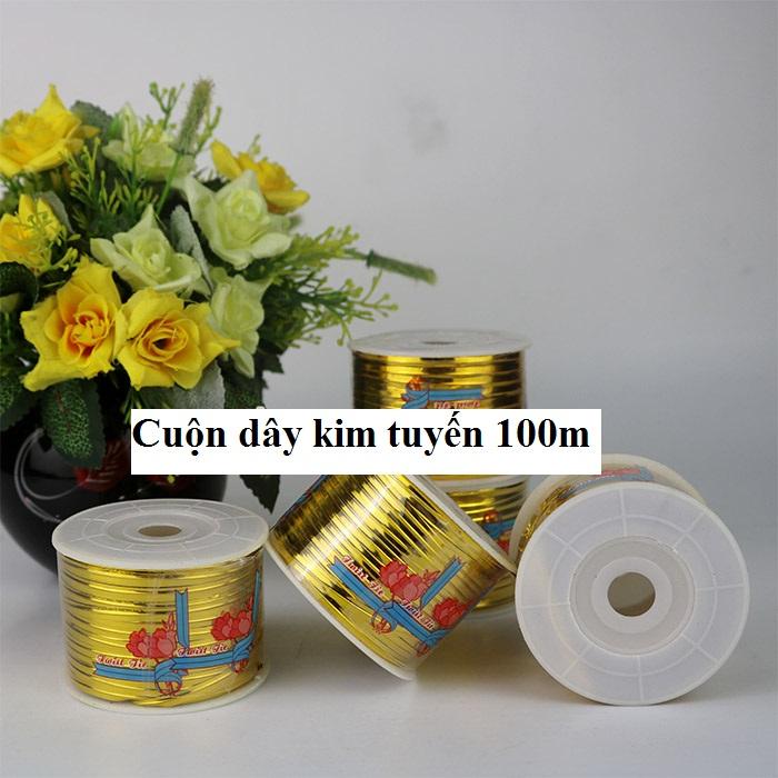 Dây kim tuyến cuộn nhỏ 100m - Chuyên dùng ghép cây cảnh
