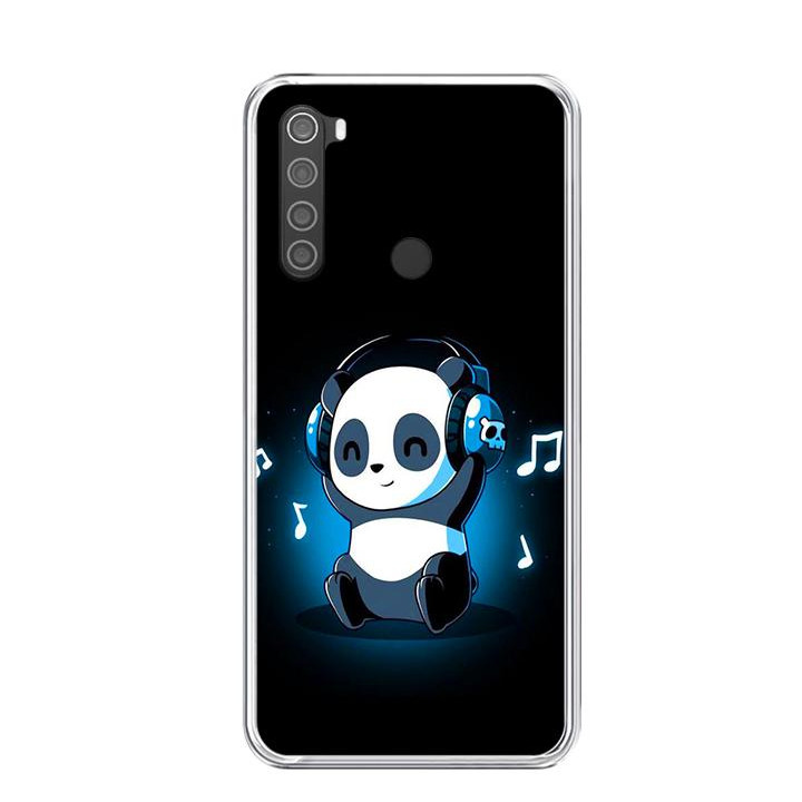 Ốp lưng điện thoại Xiaomi Redmi Note 8 - Silicon dẻo - 0334 PANDA05 - Hàng Chính Hãng